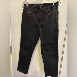 Banana Republic Black Slim Traveler Jeans Size 33” Waist 25.5” Inseam Pre-owned